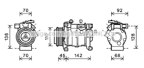 AVA QUALITY COOLING kompresorius, oro kondicionierius CRAK128